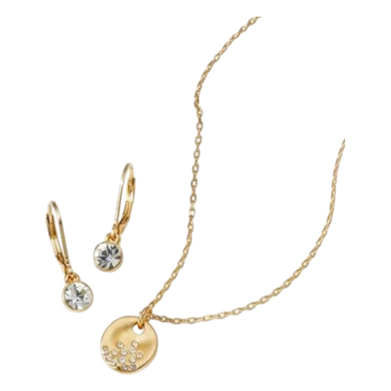 COLECCION KILLAY BRILLANTE 1 COLLAR + 1 PAR DE ARETES YANBAL