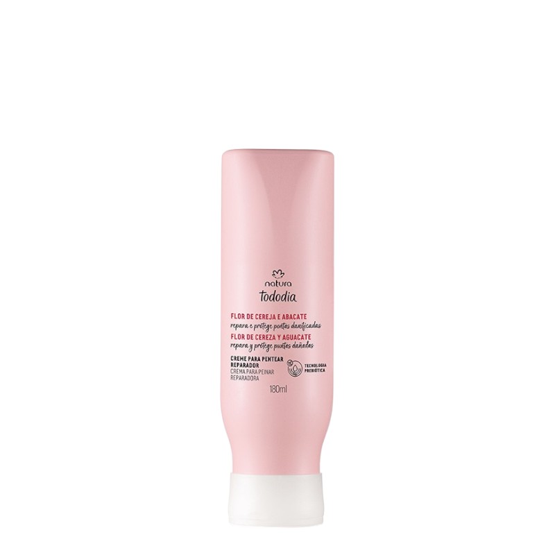 CREMA PARA PEINAR REPARADORA FLOR DE CEREZA Y AGUACATE TODODIA 180 ML