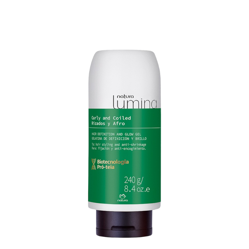 GELATINA DE DEFINICION Y BRILLO CABELLO RIZADO LUMINA 240 GR