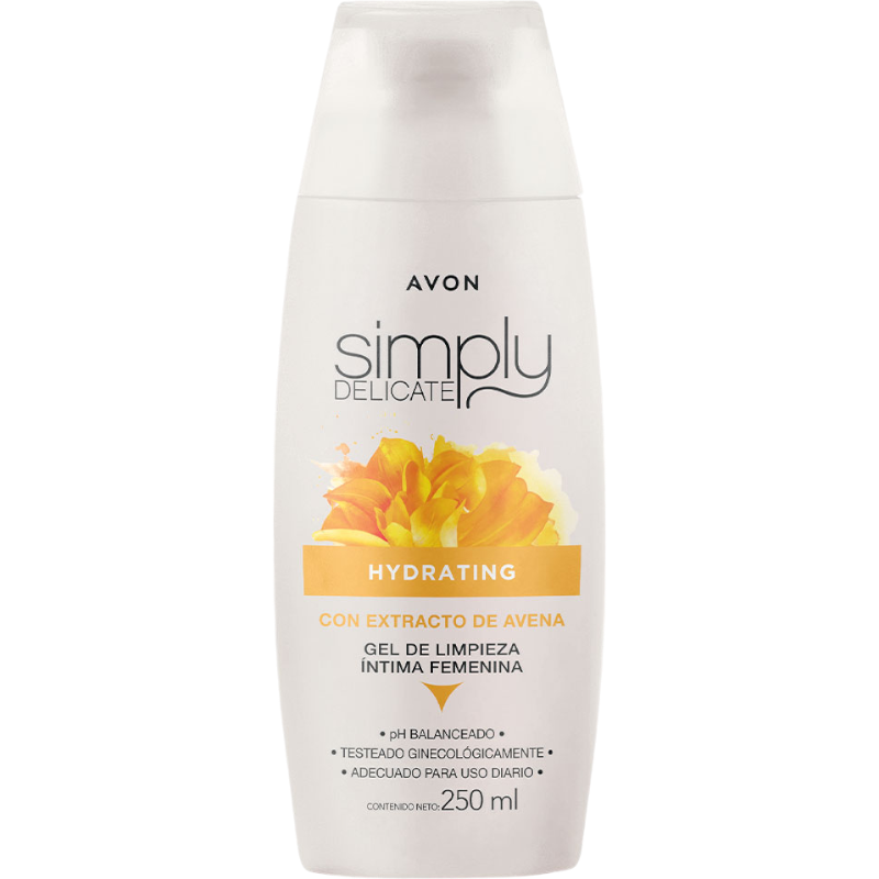 JABON LIQUIDO INTIMO HYDRATING CON EXTRACTO DE AVENA SIMPLY DELICATE 250 ML
