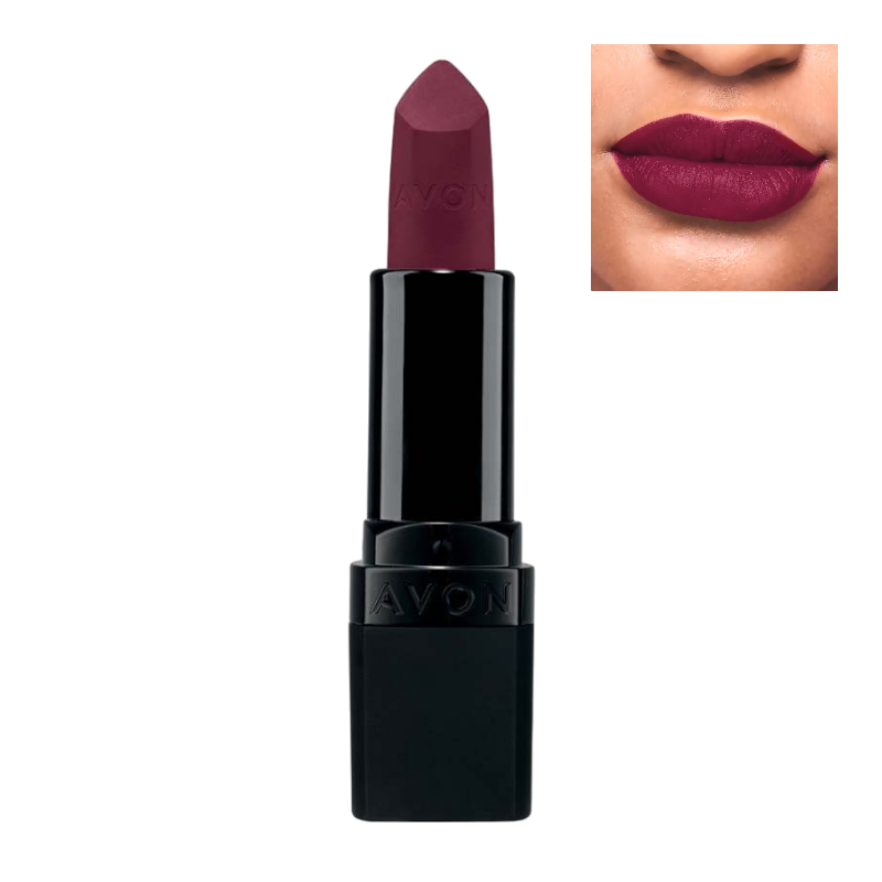 LABIAL EN BARRA ULTRA MATE WILD CHERRY AVON