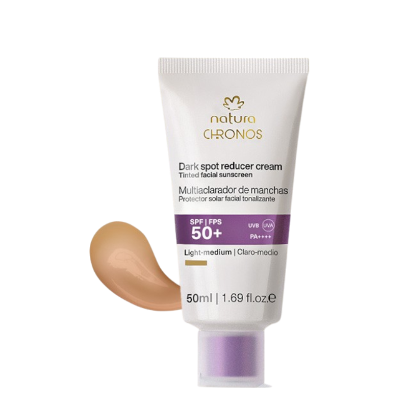 PROTECTOR SOLAR FACIAL MULTIACLARADOR DE MANCHAS FPS 50+ CLARO-MEDIO CHRONOS 50 ML