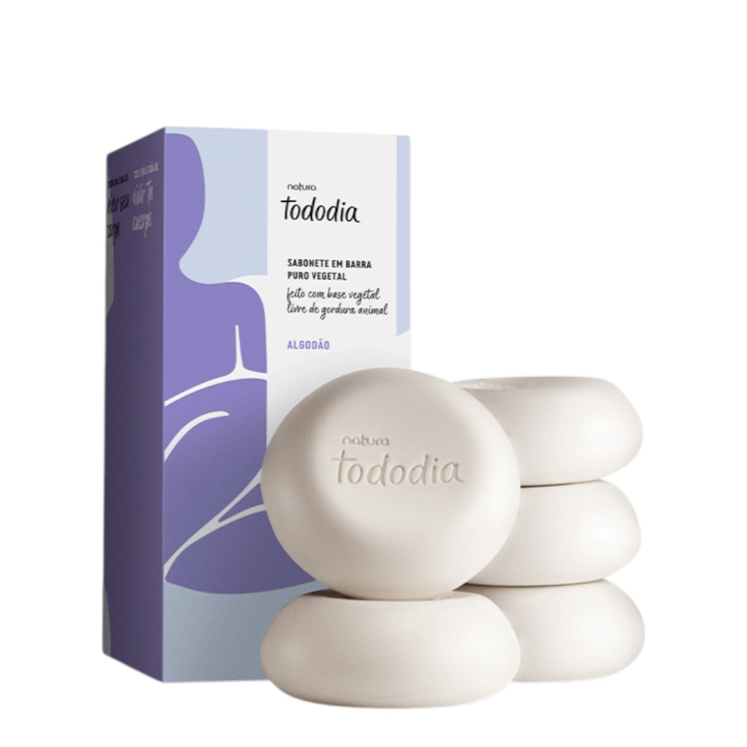 CAJA DE JABONES ALGODON 5 UND TODODIA