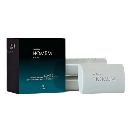 CAJA DE JABONES HOMEM ELO 3 UND