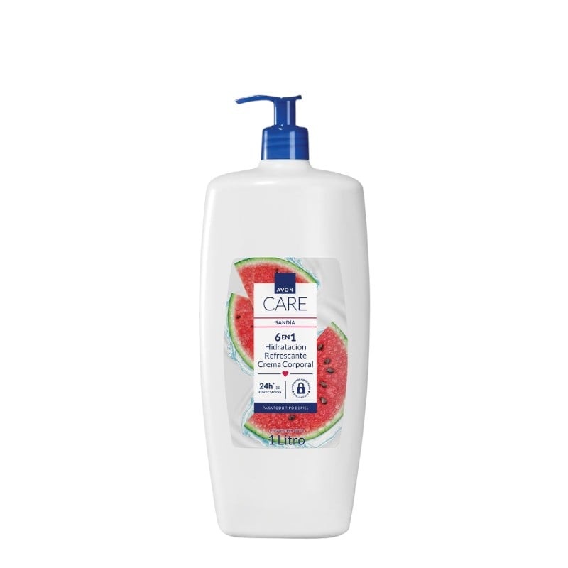 CREMA CORPORAL SANDIA AVON CARE 1 LITRO