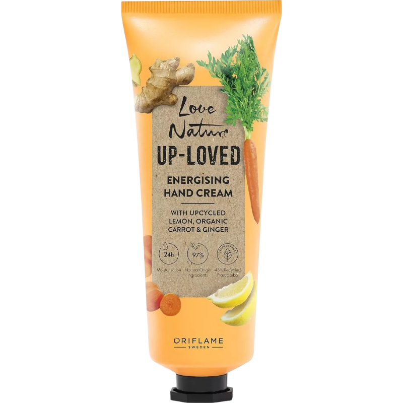 CREMA DE MANOS CON SEMILLAS DE LIMON, ZANAHORIA Y KION ORIFLAME 75 ML