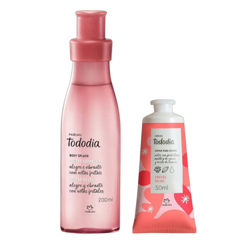 DUO FRUTAS ROJAS BODY SPLASH + CREMA DE MANOS