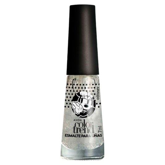 ESMALTE PARA UÑAS EFECTO CONFETI POLKA BLANCO COLOR TREND AVON