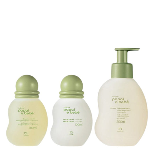 KIT BEBE NATURA SHAMPOO + ACEITE + COLONIA