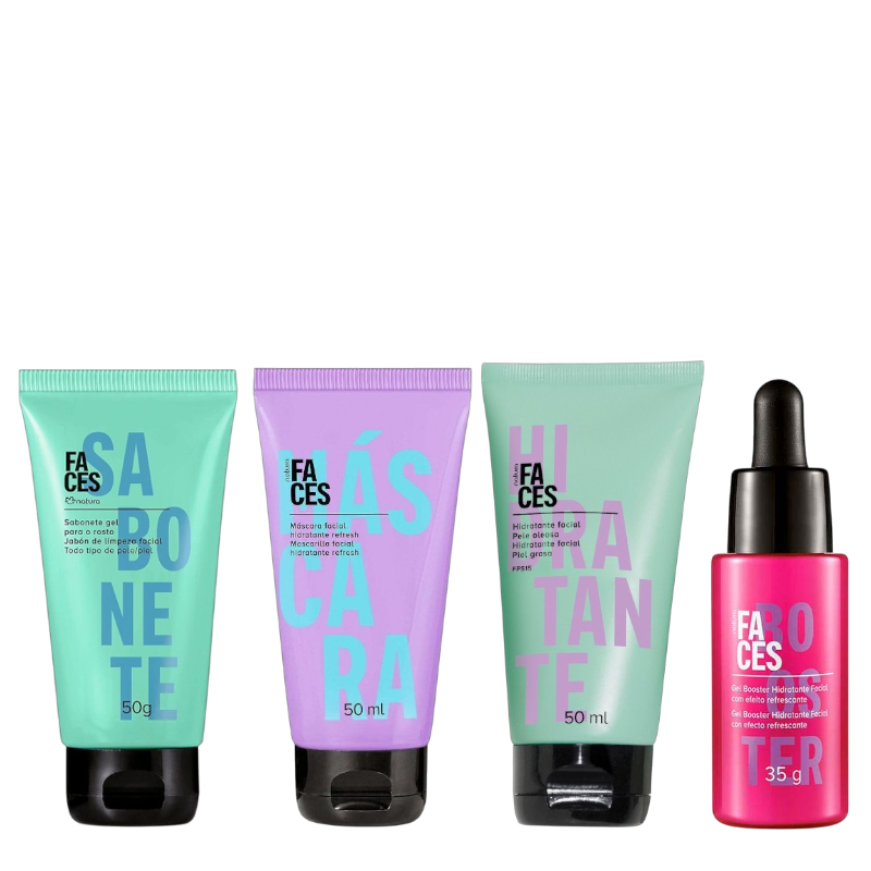 KIT CUIDADO FACIAL FACES 4 PRODUCTOS