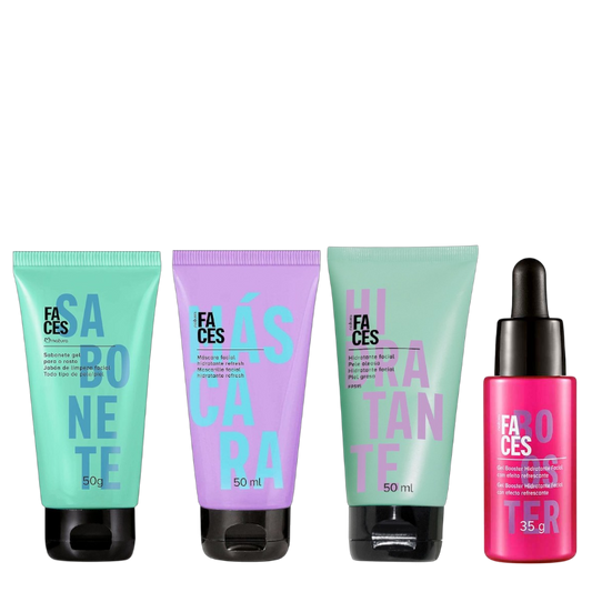 KIT CUIDADO FACIAL FACES 4 PRODUCTOS