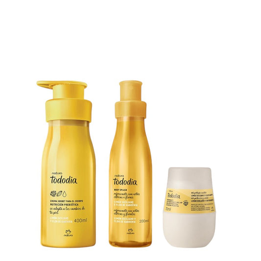 KIT LIMON SICILIANO Y FLOR DE GARDENIA 3 PRODUCTOS