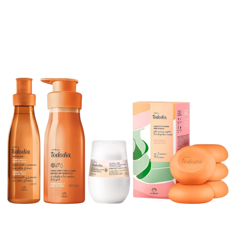 KIT MANGO ROSA Y AGUA DE COCO TODODIA 4 PRODUCTOS