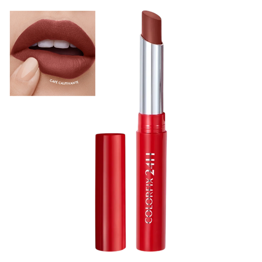 LABIAL EN BARRA COLOR FIX CAFE CAUTIVANTE ESIKA