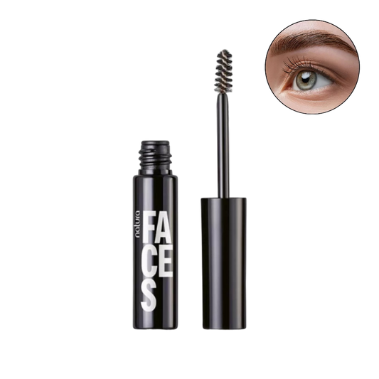 MASCARA PARA CEJAS ICONIC BROWN FACES NATURA