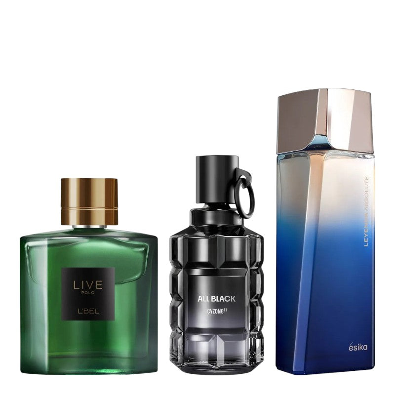 PACK010123 LIVE POLO + ALL BLACK + LEYENDA ABSOLUTE 100 ML
