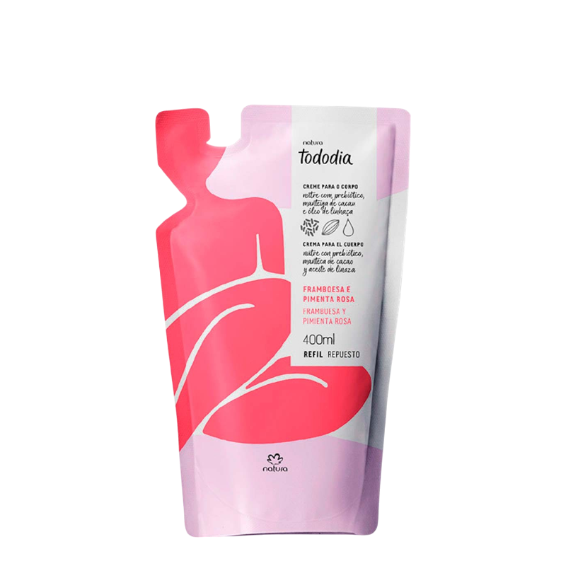 REPUESTO CREMA CORPORAL FRAMBUESA Y PIMIENTA ROSA 400 ML