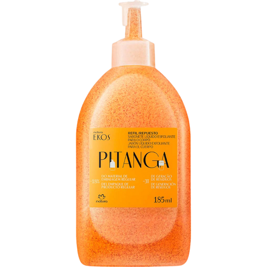REPUESTO JABON LIQUIDO EXFOLIANTE CORPORAL PITANGA 185 ML