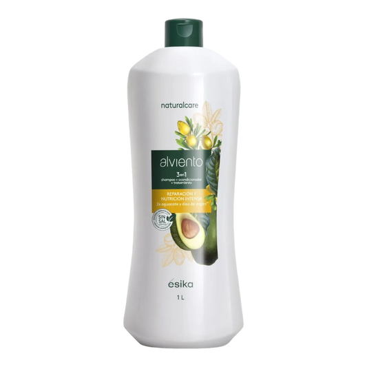 SHAMPOO 3 EN 1 REPARACION Y NUTRICION INTENSA ALVIENTO 1 LITRO