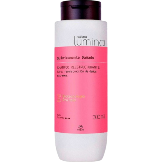 SHAMPOO DE CABELLO QUIMICAMENTE DAÑADO LUMINA 300 ML