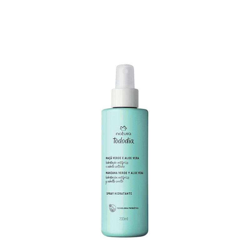 SPRAY HIDRATANTE DE CABELLO MANZANA VERDE Y ALOE VERA TODODIA 200 ML